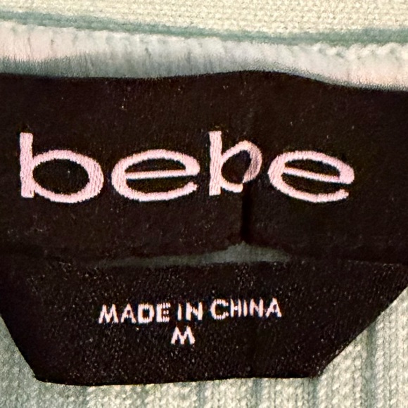 NWT Bebe One-Shoulder Green Ash Bandage Dress - Picture 8 of 9